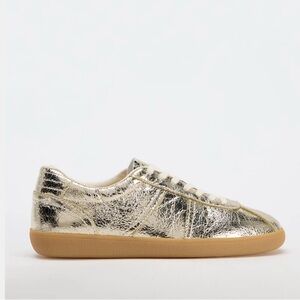 Zara Metallic Look Sneaker